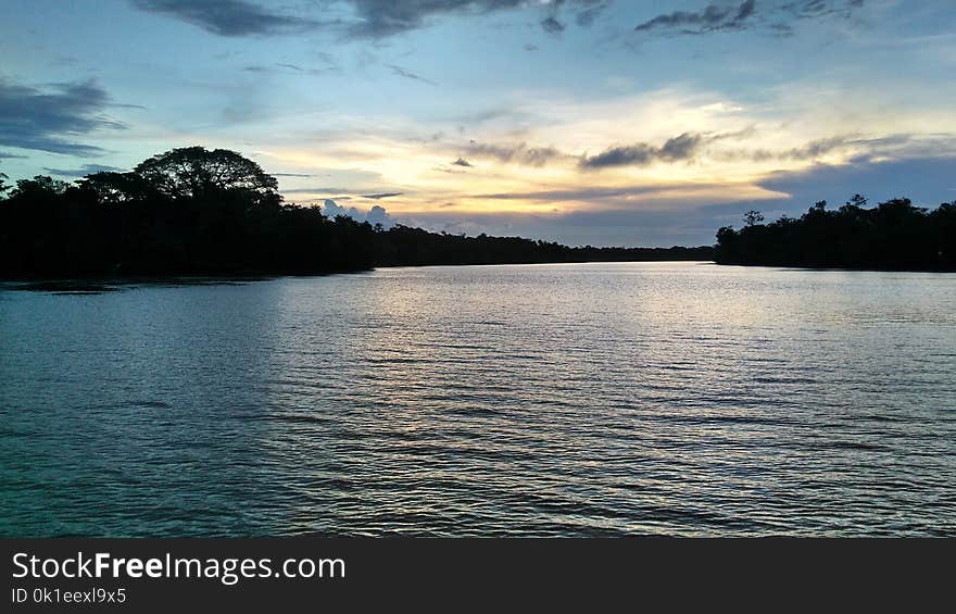 Sky, Nature, Water, Lake