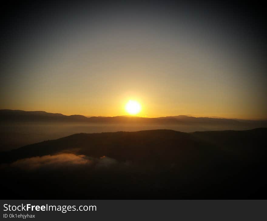 Sky, Sunrise, Horizon, Sun