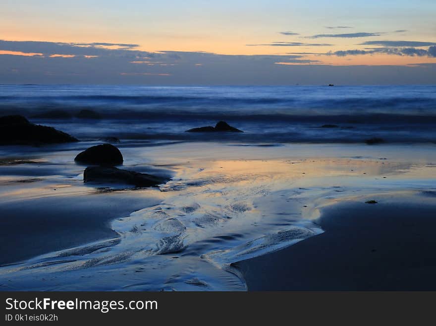 Sea, Ocean, Shore, Horizon