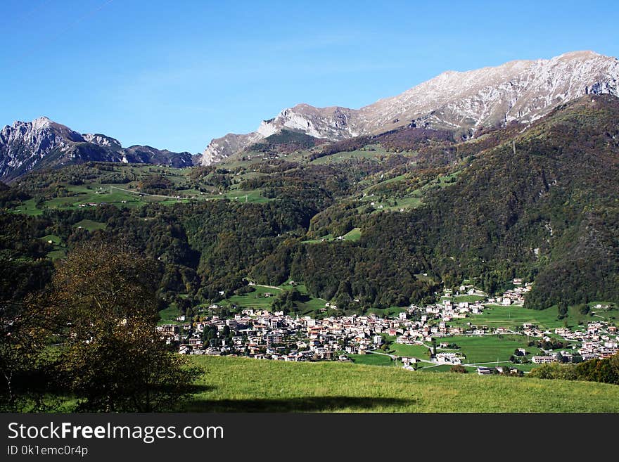 Mountainous Landforms, Mountain Village, Mountain, Highland