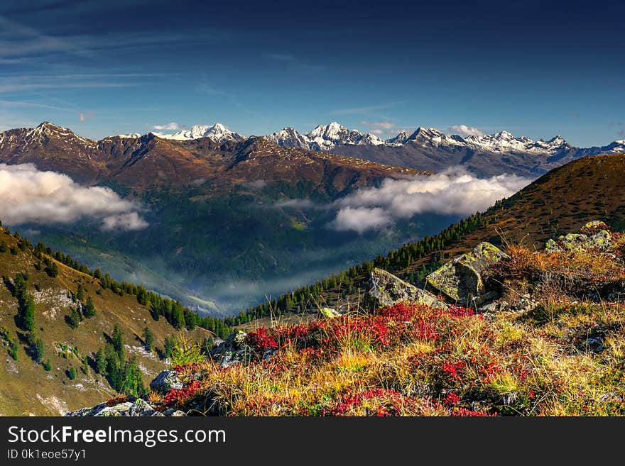 Mountainous Landforms, Mountain, Nature, Wilderness