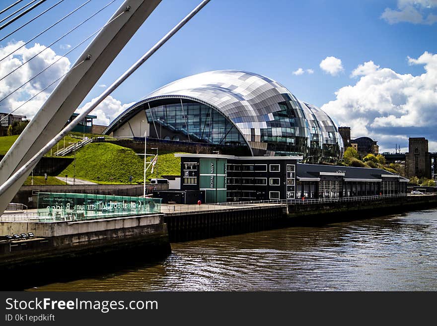 Waterway, Water, Reflection, Bridge