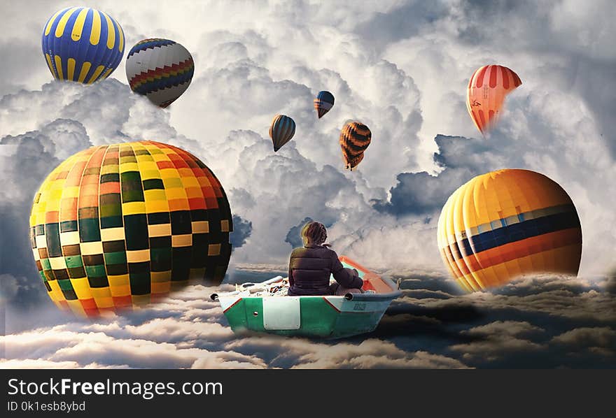 Hot Air Balloon, Hot Air Ballooning, Sky, Atmosphere Of Earth