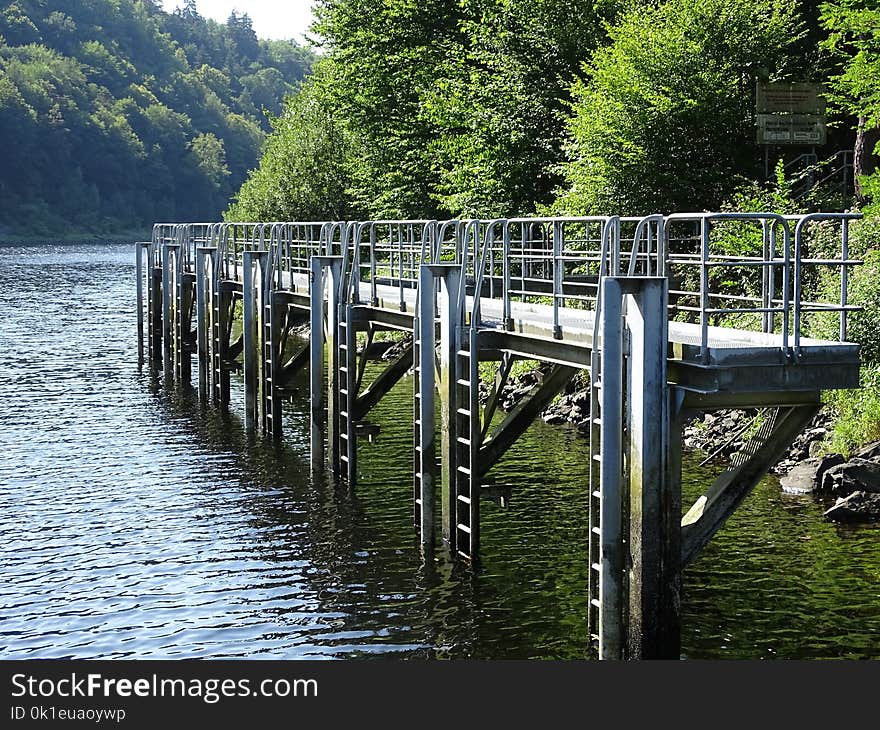 Water, Waterway, Tree, Bridge