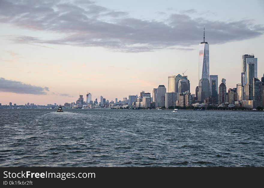 Skyline, City, Skyscraper, Sky