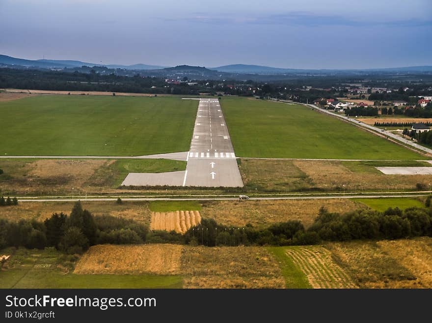 Aerial Photography, Field, Bird's Eye View, Sky