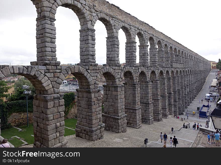 Aqueduct, Bridge, Historic Site, Ancient Roman Architecture