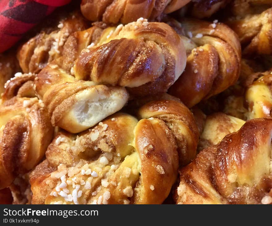 Baked Goods, Danish Pastry, Sticky Bun, Cinnamon Roll