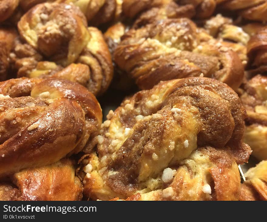 Baked Goods, Cinnamon Roll, Danish Pastry, Sticky Bun