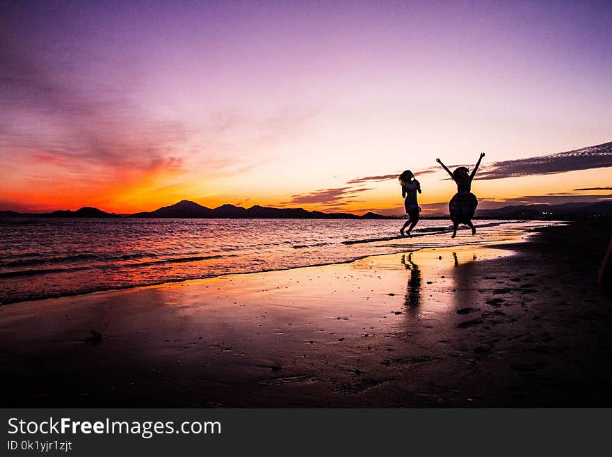 Sea, Sky, Body Of Water, Sunset