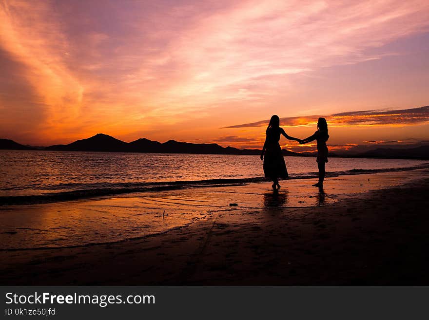 Sky, Sea, Sunset, Horizon