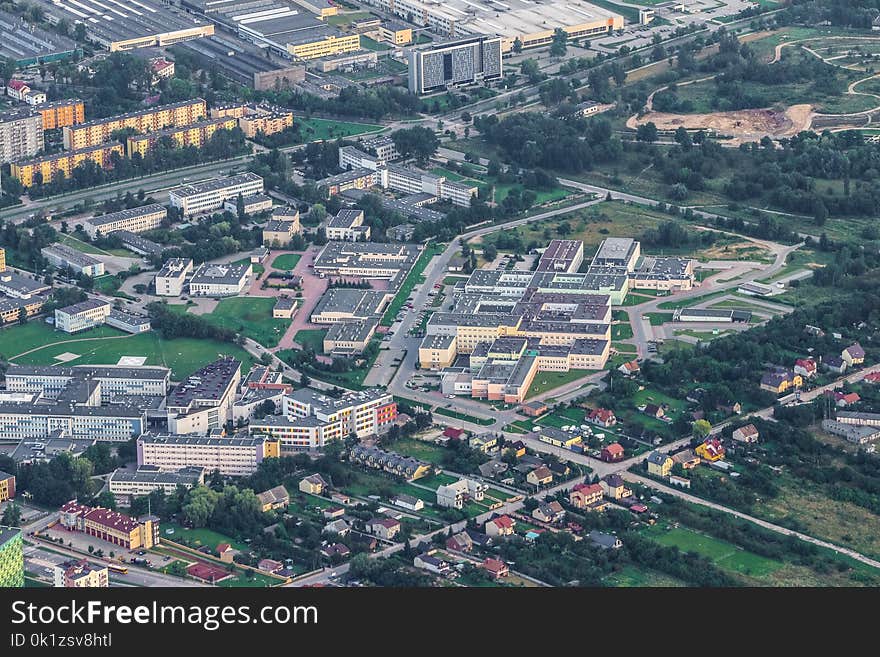 Aerial Photography, Urban Area, Bird's Eye View, City