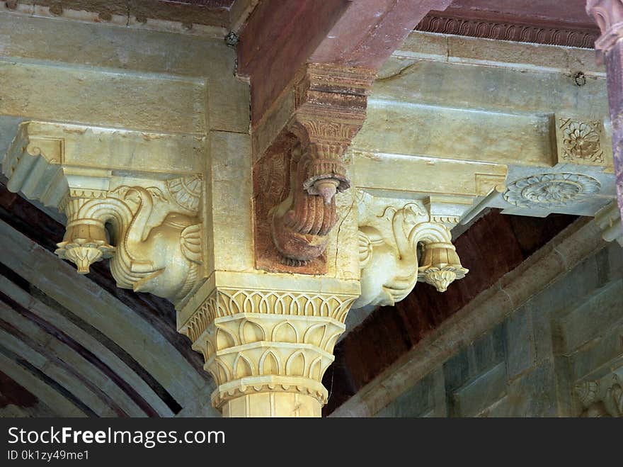 Stone Carving, Carving, Column, Sculpture