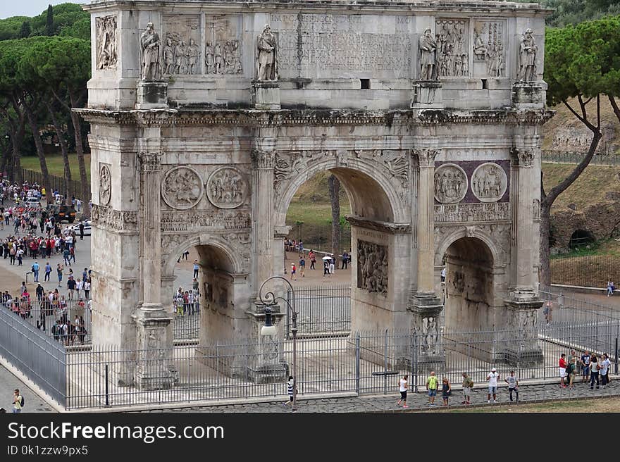 Arch, Triumphal Arch, Ancient Roman Architecture, Monument