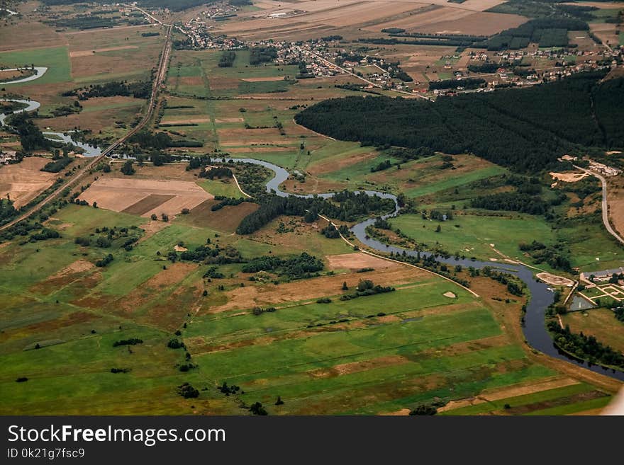 Aerial Photography, Bird's Eye View, Rural Area, Photography