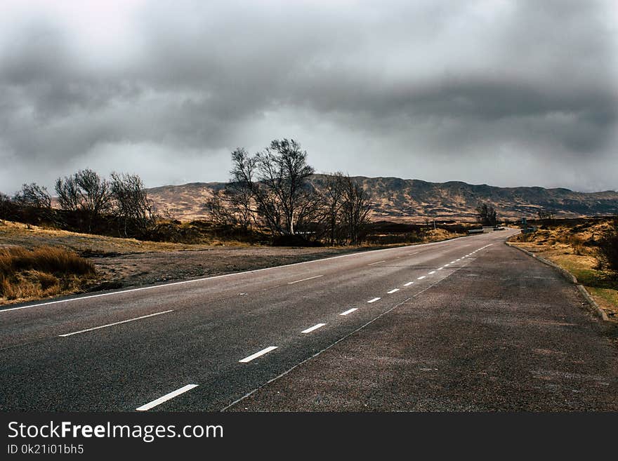 Road, Cloud, Sky, Lane