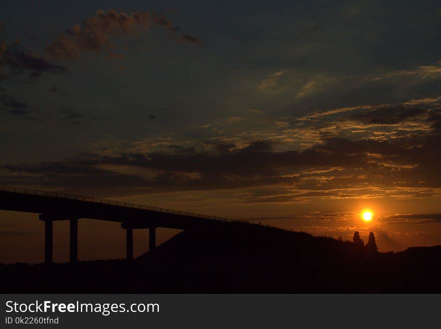 Sky, Horizon, Afterglow, Sunset