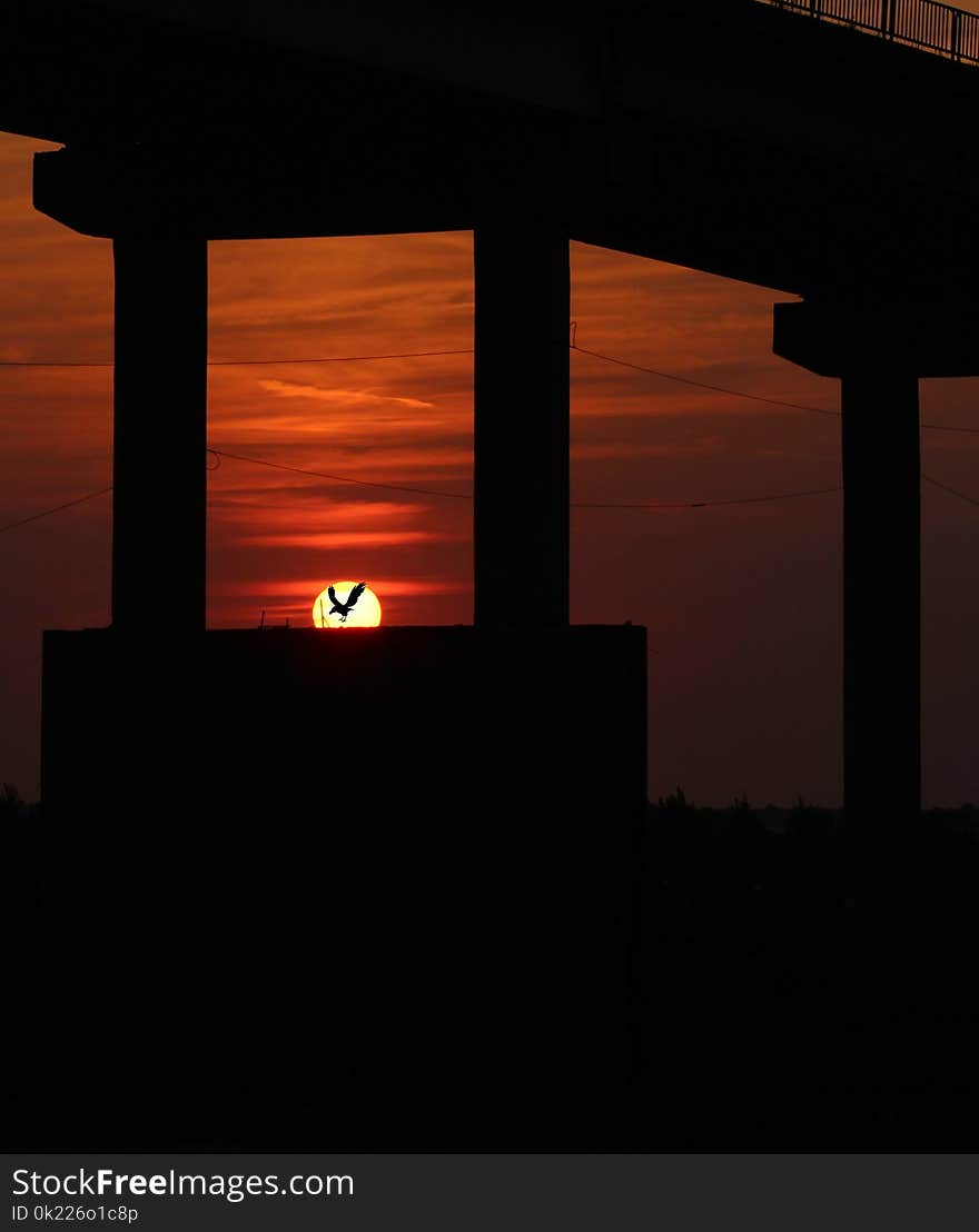 Sky, Column, Sunrise, Sunset