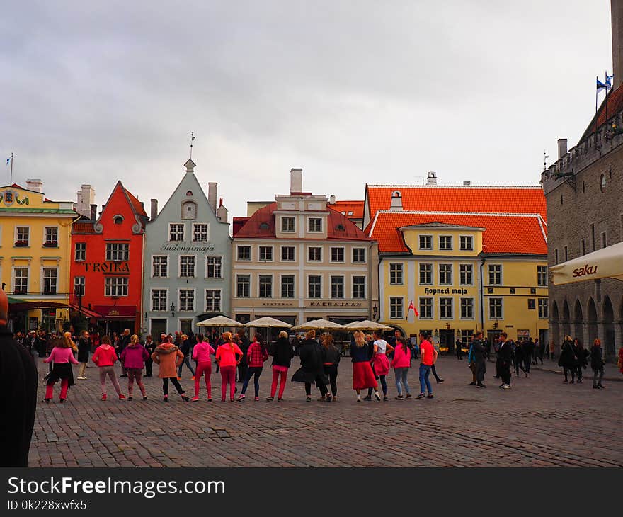 Town Square, Town, City, Landmark