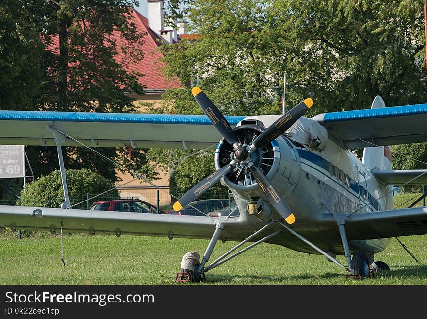 Aircraft, Airplane, Biplane, Propeller