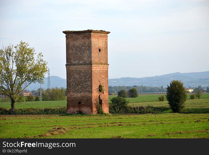 Historic Site, Field, Rural Area, Sky