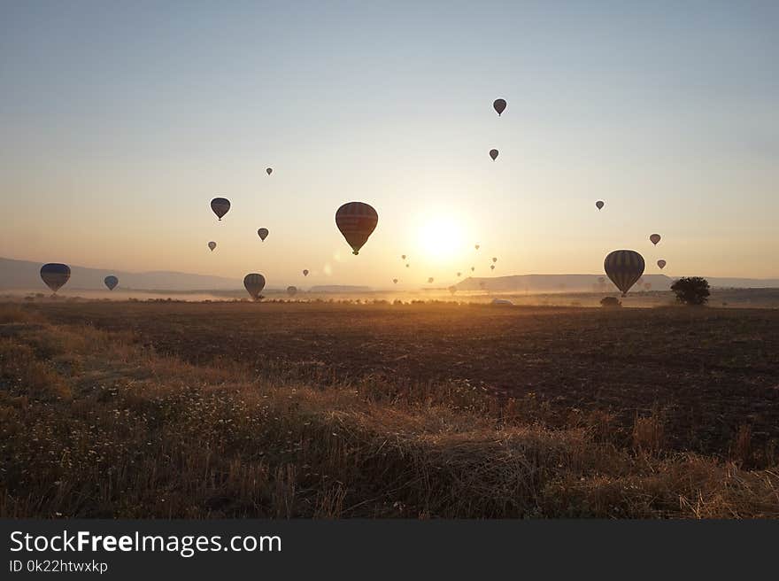 Hot Air Ballooning, Hot Air Balloon, Sky, Morning