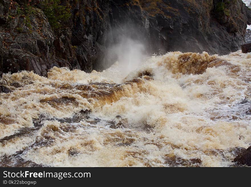 Water, Body Of Water, Rapid, Waterfall