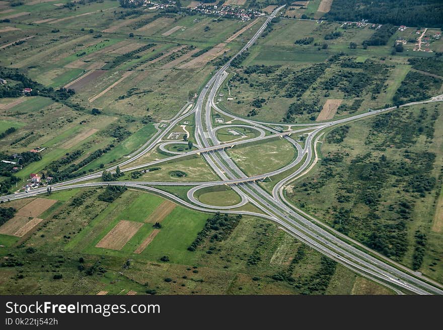 Road, Highway, Aerial Photography, Infrastructure