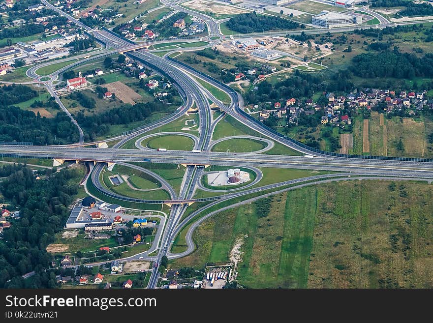 Road, Aerial Photography, Metropolitan Area, Bird's Eye View