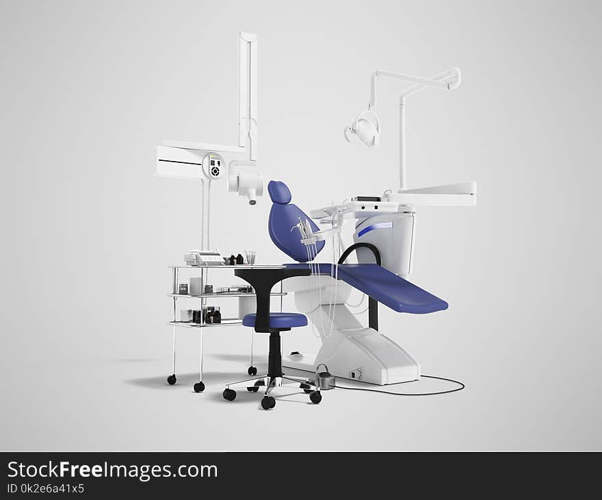 Concept modern dental equipment for dental treatment with a beds