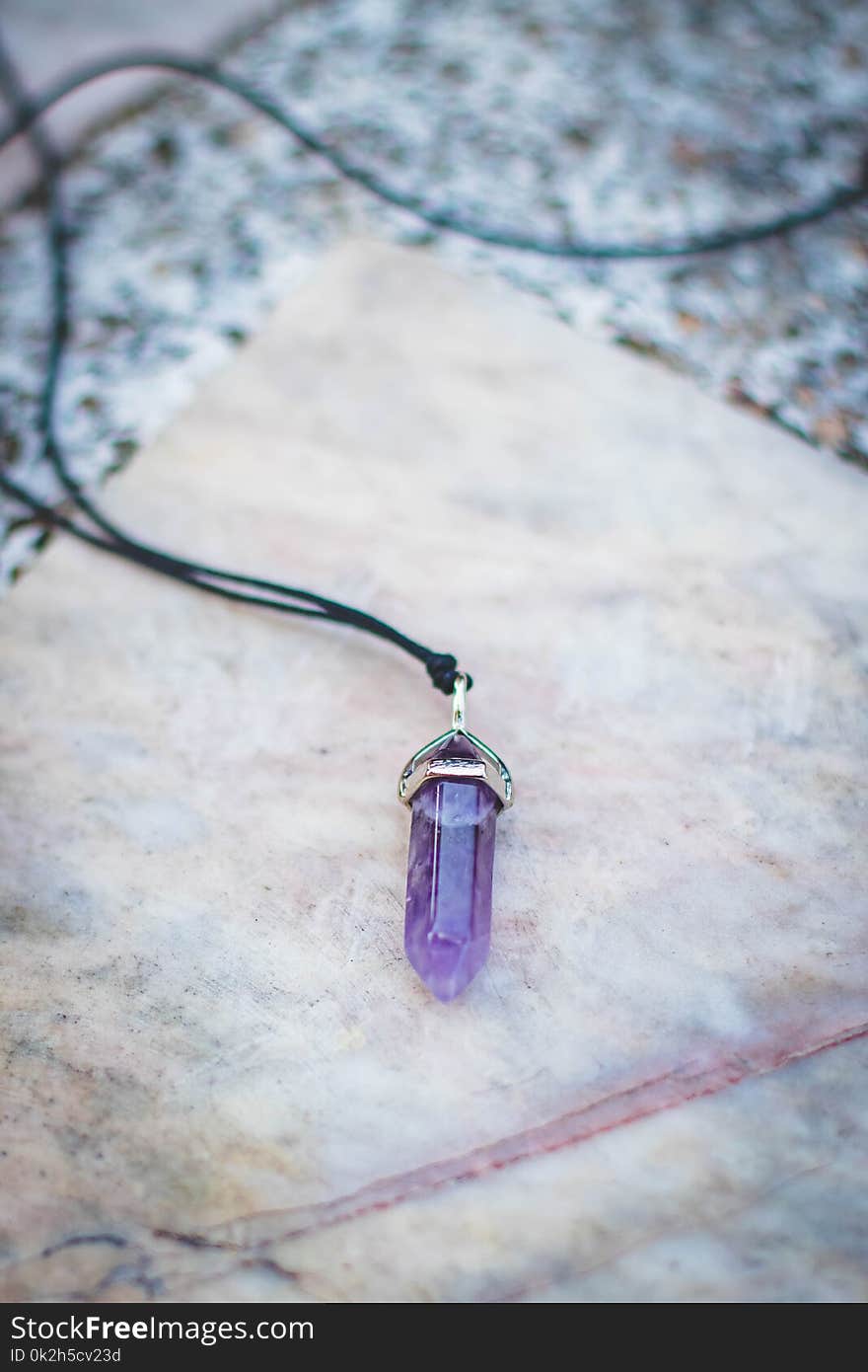 Purple Gemstone Pendant