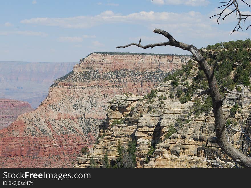 Badlands, Escarpment, National Park, Rock