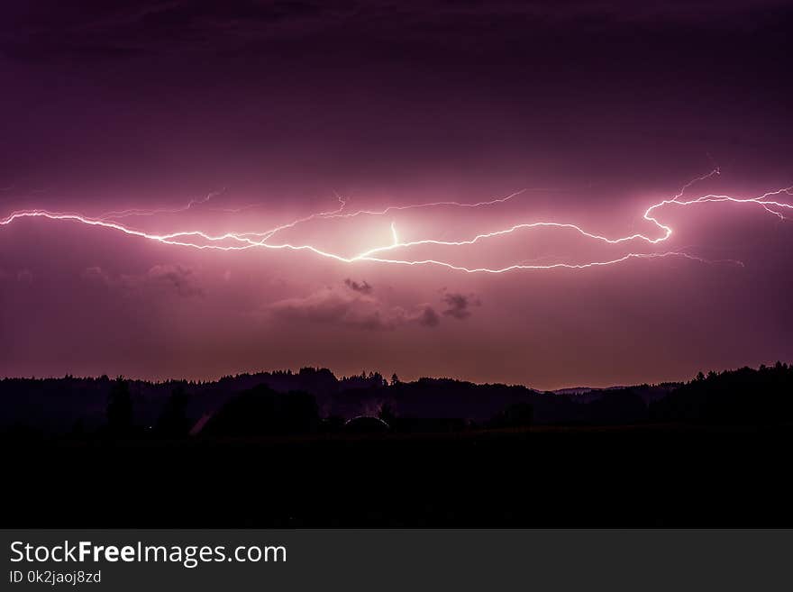 Sky, Thunder, Lightning, Atmosphere