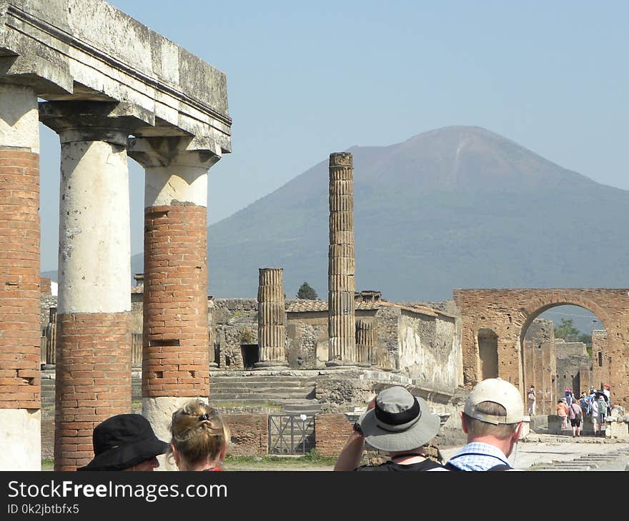 Historic Site, Column, Ancient Roman Architecture, Ruins