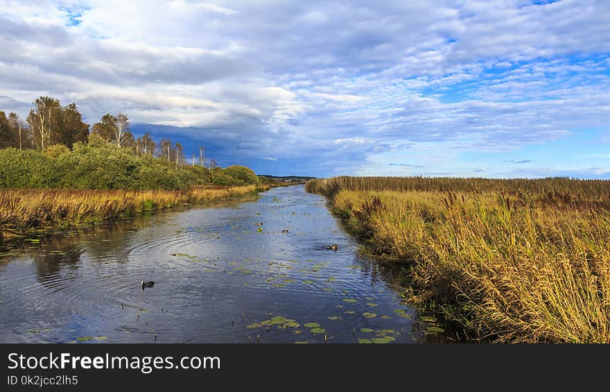 Waterway, Sky, Wetland, Nature Reserve