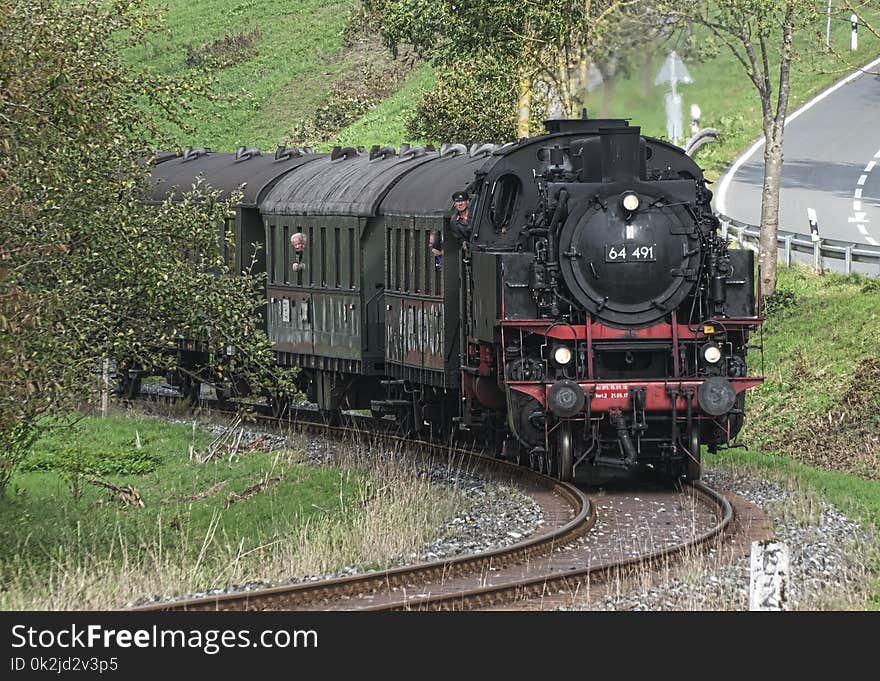 Transport, Track, Locomotive, Train