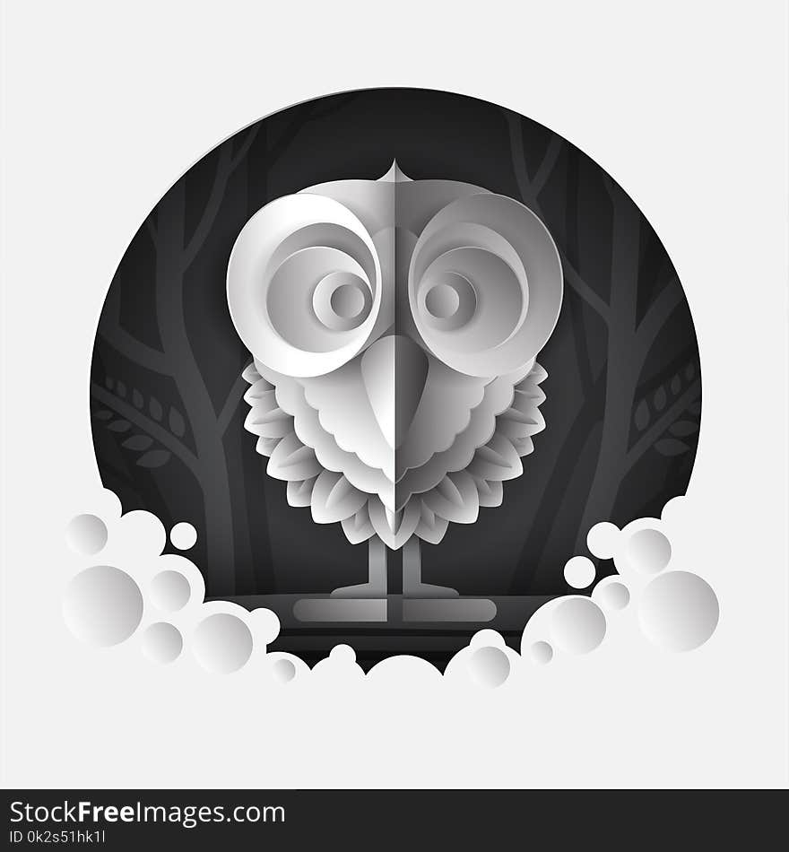 Owl Paper Art