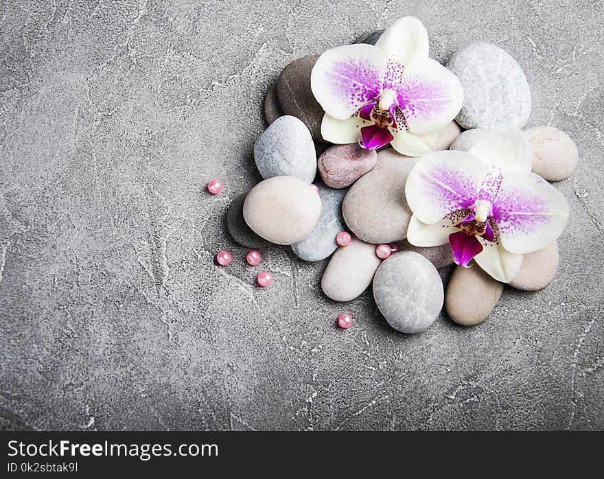 Spa Concept With Orchid Flowers