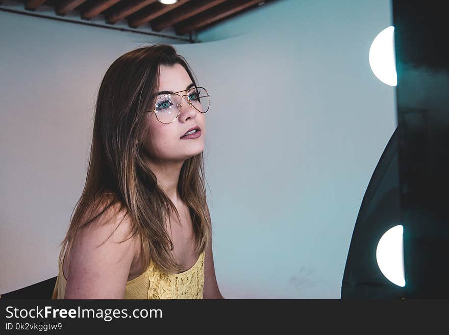 Woman Wearing Yellow Top Photo