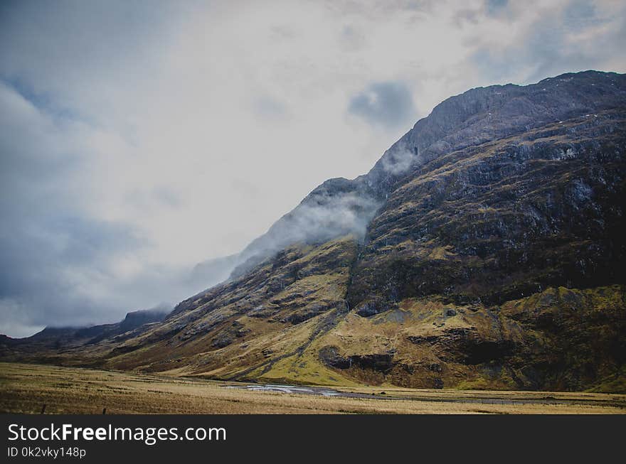 Gray and Brown Mountain