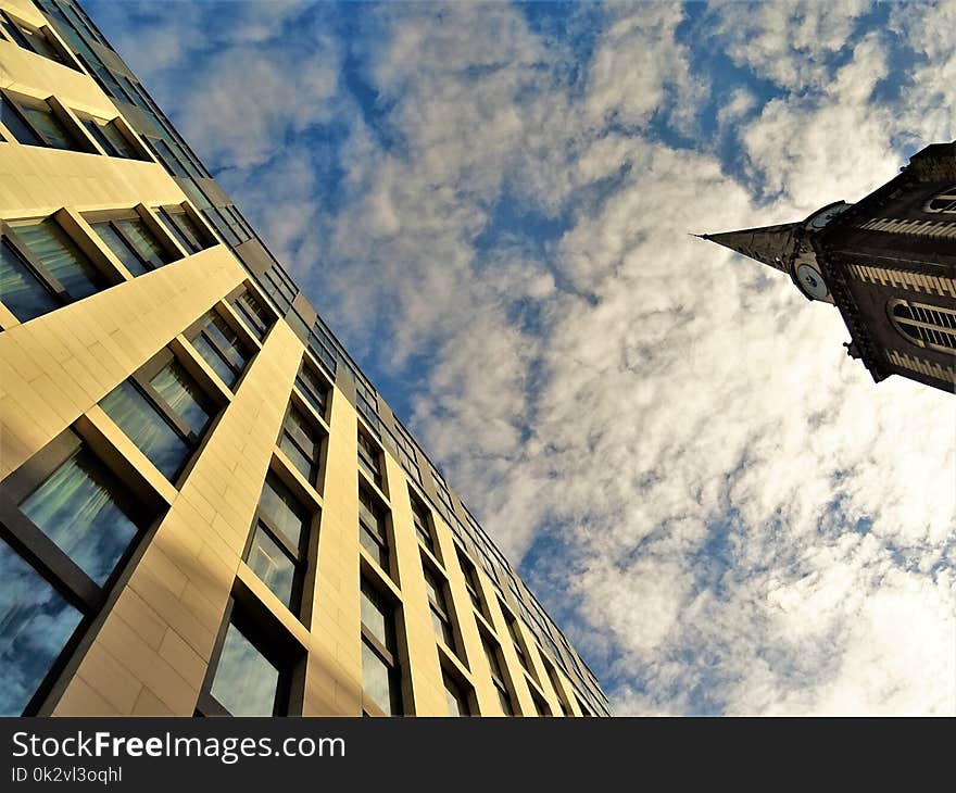 Low-angle Photography of Concrete Building