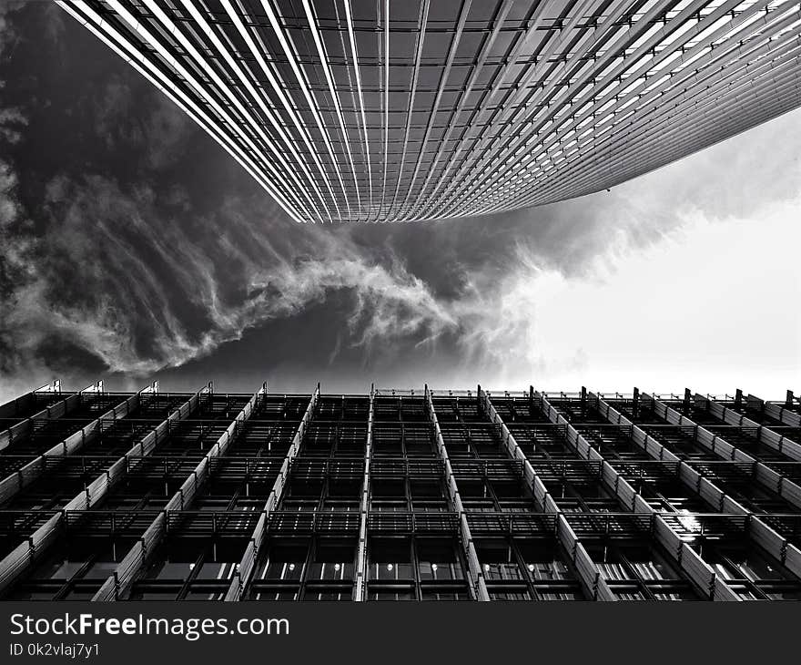 Grey Scale Photo of Buildings