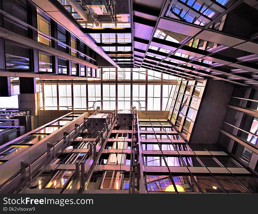 Low Angle Photograph of High-rise Building Interior