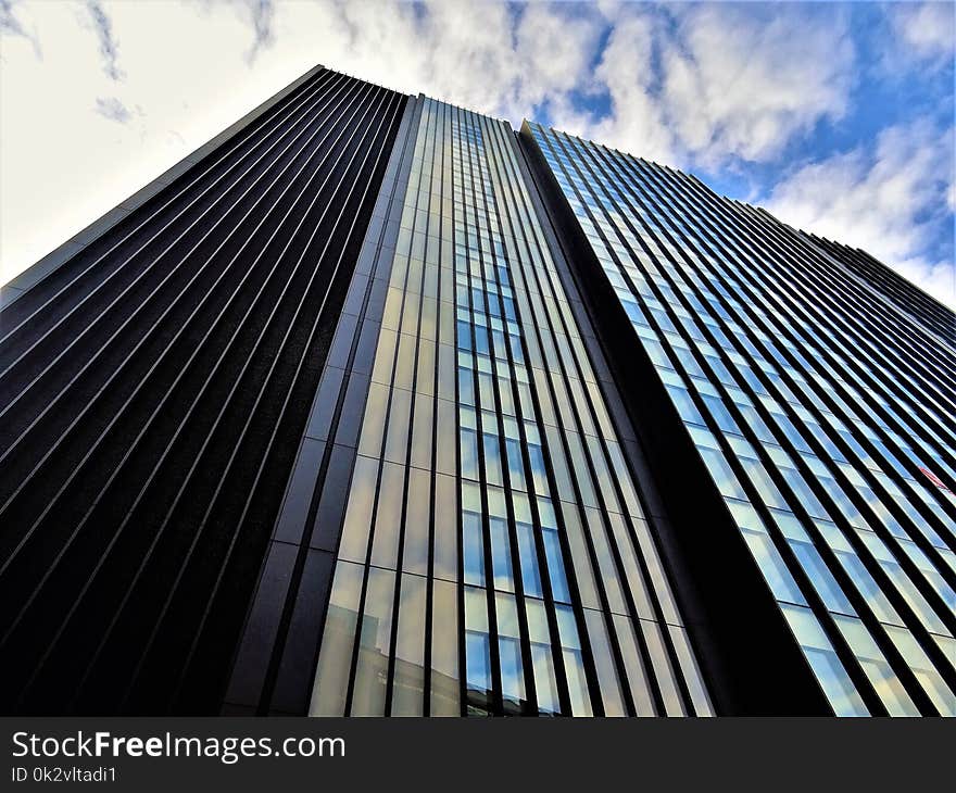 Worm&#x27;s Eye View of Building