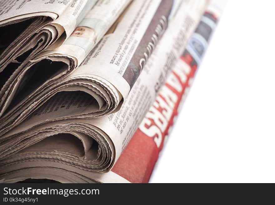 News media print stack press paper international