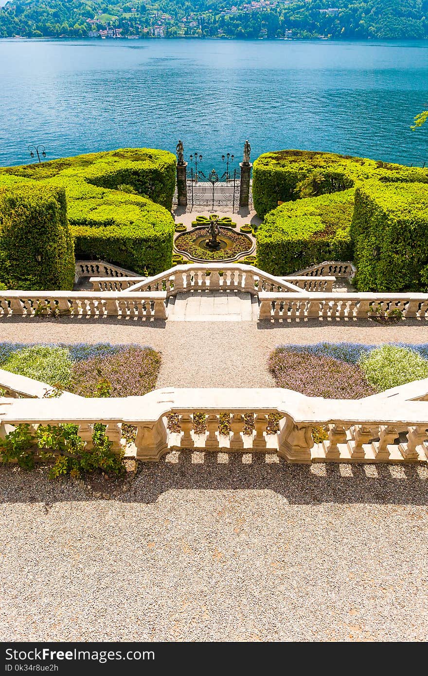 Villa Carlotta at Tremezzo on lake Como Italy.