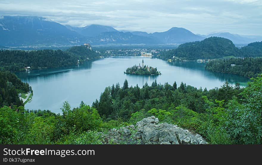 Lake Bled in Slovenia, Europe landscape