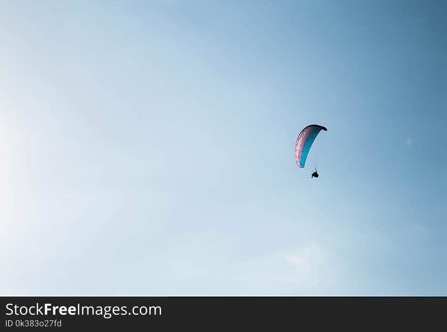 Photo of a Person Paragliding