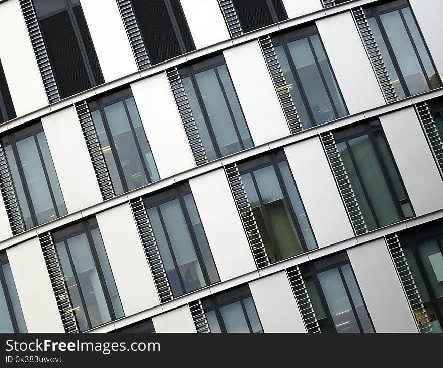 Shallow Photography of Full-glass Panel Windows