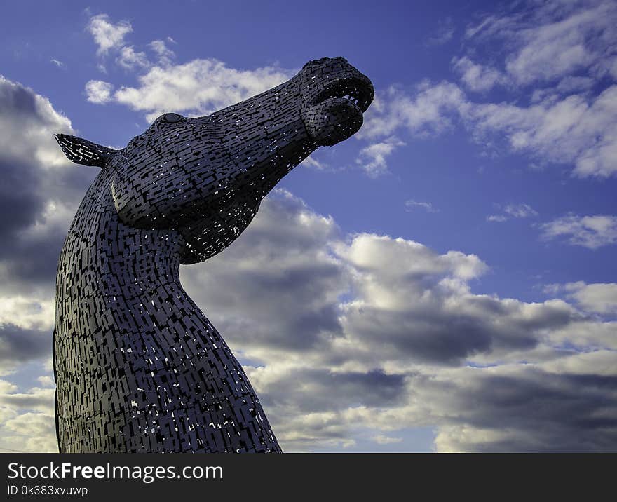 Low Angle Photo of Horse Statue